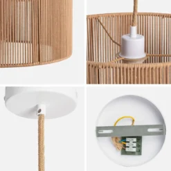 sweeek Lampade in canapa, 40cm