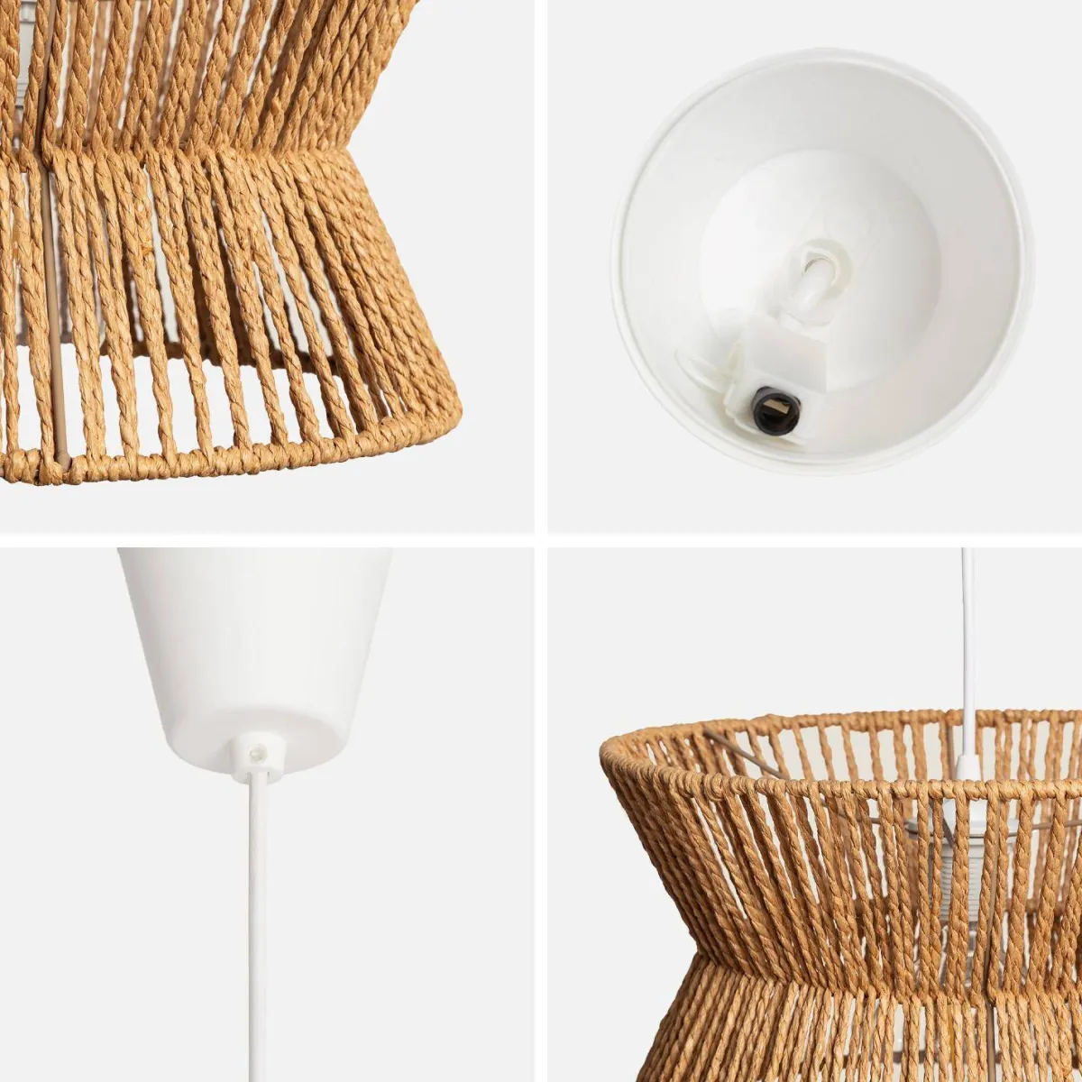 sweeek Lampade sospensione interna in rattan sintetico, 35cm