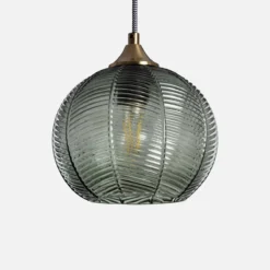 sweeek Lampade sospesa in metallo e vetro, 20cm