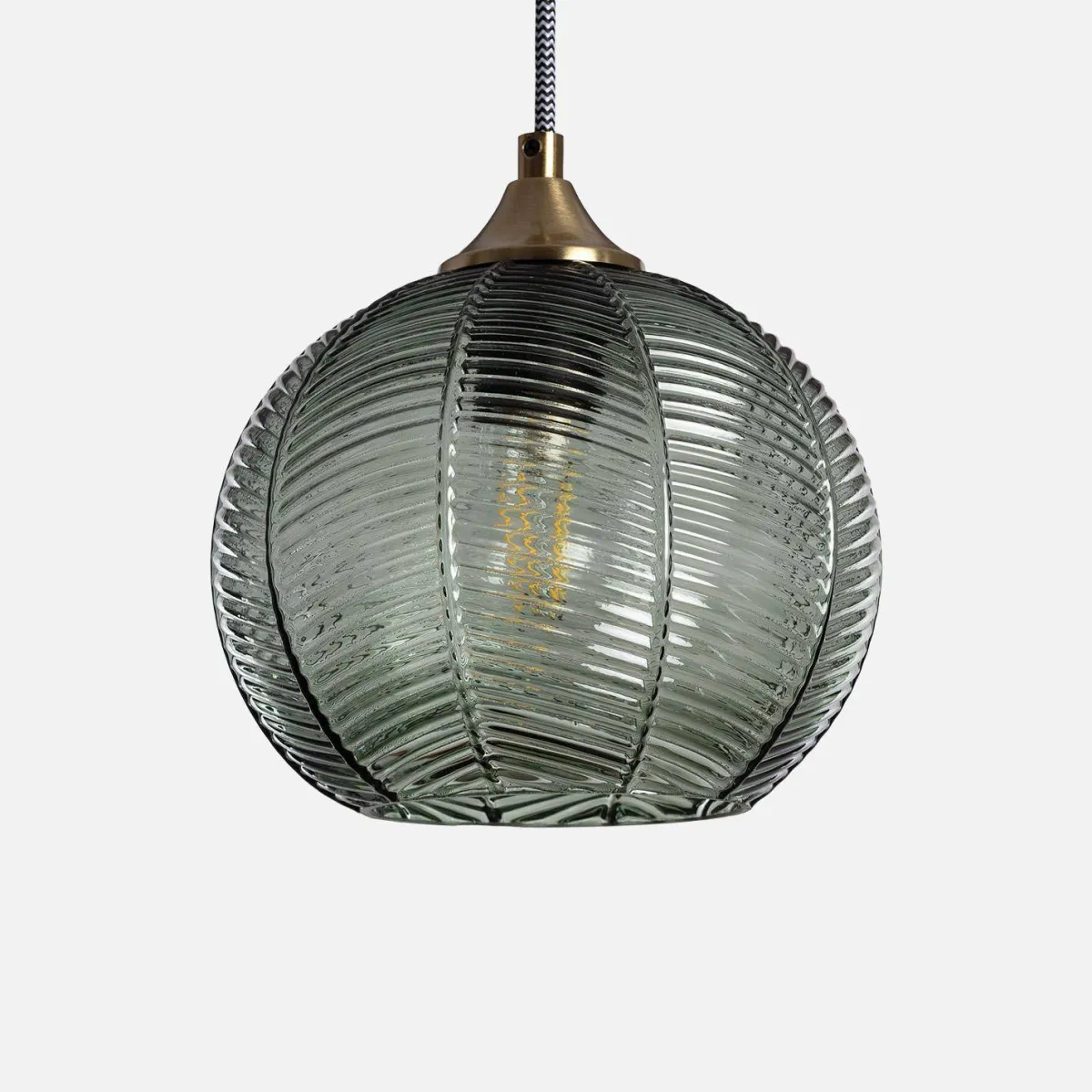 sweeek Lampade sospesa in metallo e vetro, 20cm
