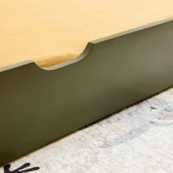 sweeek Letto a nido per bambini estraibile in pino naturale con rete a doghe e letto estraibile, 190cm