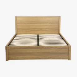 sweeek Letto con rete a doghe e testiera 160x200cm + 4 cassetti