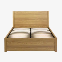 sweeek Letto con rete a doghe e testiera 140x190cm + 4 cassetti