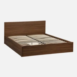 sweeek Letto con rete a doghe e testiera 160x200cm + 4 cassetti