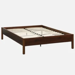 sweeek Letto con rete a doghe 140x190cm decorazione legno