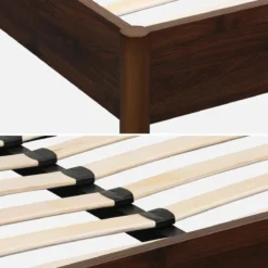 sweeek Letto con rete a doghe 140x190cm decorazione legno