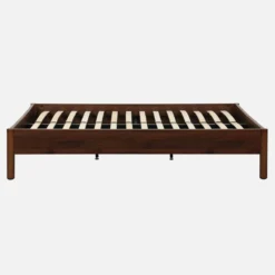 sweeek Letto con rete a doghe 140x190cm decorazione legno