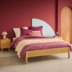 sweeek Letto con rete a doghe 160x200cm decorazione legno