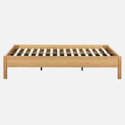 Letto con rete a doghe 140x190cm decorazione legno