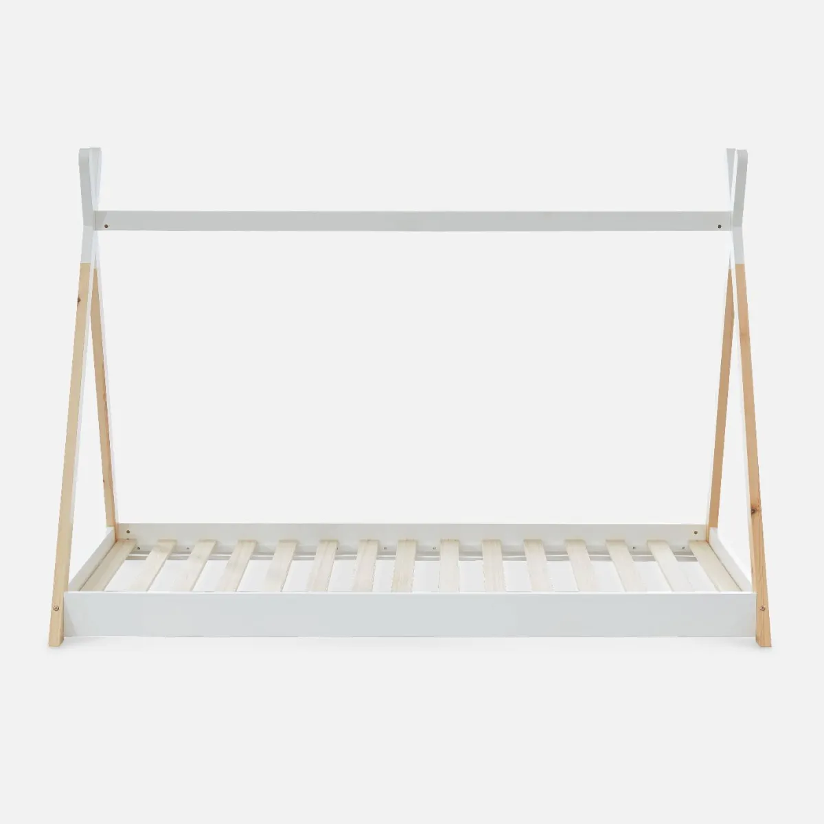 sweeek Letto tenda per bambini 190cm pino naturale, base inclusa