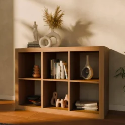 sweeek Libreria a 2 livelli con 6 scomparti