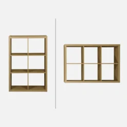 sweeek Libreria a 2 livelli con 6 scomparti