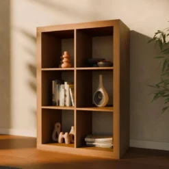 sweeek Libreria a 2 livelli con 6 scomparti