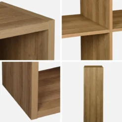 sweeek Libreria a 2 livelli con 6 scomparti