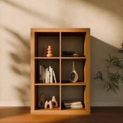 sweeek Libreria a 2 livelli con 6 scomparti