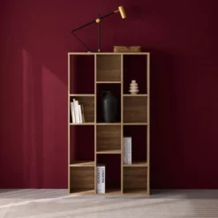 sweeek Libreria a 3 livelli con 12 scomparti