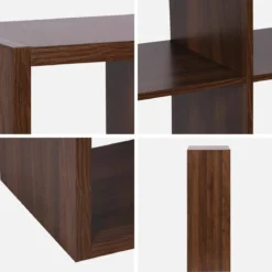 Libreria a 2 livelli con 6 scomparti