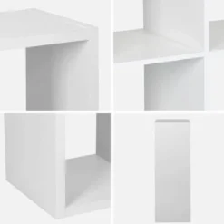 Libreria a 2 livelli con 6 scomparti