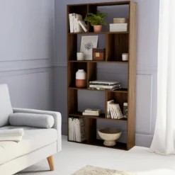 sweeek Libreria a 5 ripiani con 10 vani