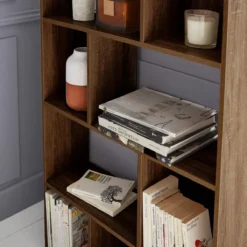 sweeek Libreria a 5 ripiani con 10 vani