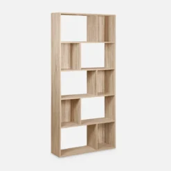 Libreria a 5 ripiani con 10 vani