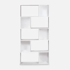 Libreria a 5 ripiani con 10 vani