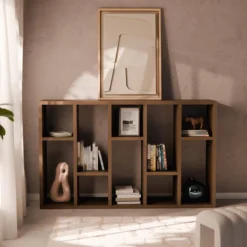 sweeek Libreria asimmetrica a 5 livelli con 10 scomparti
