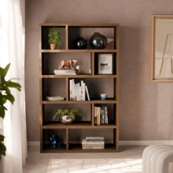 sweeek Libreria asimmetrica a 5 livelli con 10 scomparti