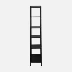 sweeek Libreria asimmetrica in metallo nero a 6 livelli