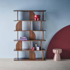 sweeek Libreria esotica in legno a 5 livelli