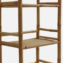 sweeek Libreria in bambù a 4 livelli, 144cm