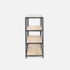 sweeek Libreria industriale in metallo ed effetto legno, 5 livelli