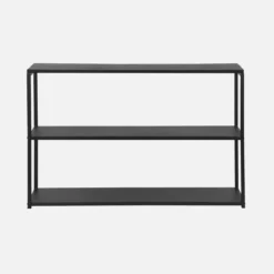 sweeek Libreria industriale in metallo nero, 120cm