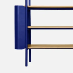 sweeek Libreria in metallo curvato e legno a 6 livelli
