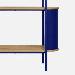 sweeek Libreria in metallo curvato e legno a 5 livelli