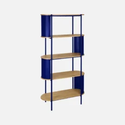 sweeek Libreria in metallo curvato e legno a 5 livelli