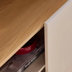 sweeek Libreria in metallo e decorazione in legno a 6 livelli