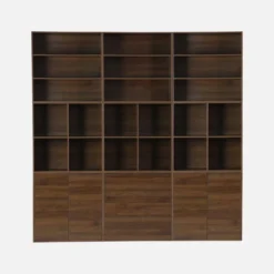 sweeek Libreria modulabile decorazione legno 9 elementi