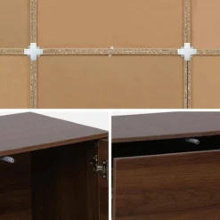 sweeek Libreria modulabile decorazione legno 9 elementi