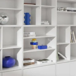 sweeek Libreria modulabile decorazione legno 9 elementi