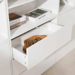 sweeek Libreria modulabile decorazione legno 9 elementi