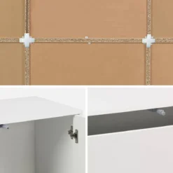 sweeek Libreria modulabile decorazione legno 9 elementi