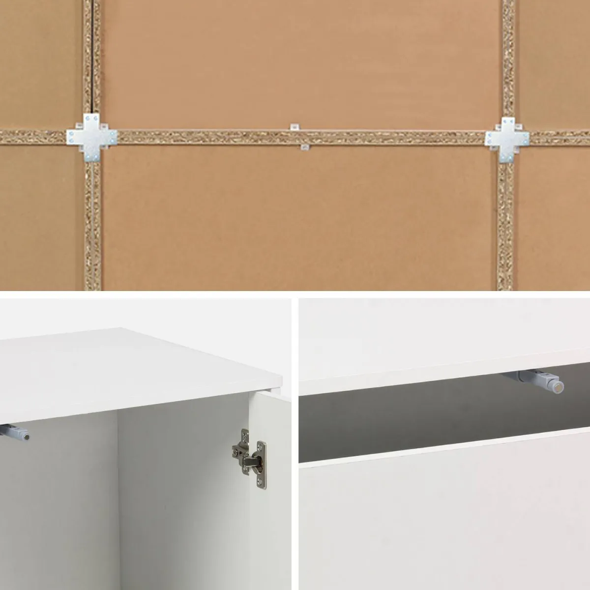 sweeek Libreria modulabile decorazione legno 9 elementi