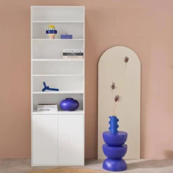 sweeek Libreria modulare con 2 ante e 5 livelli