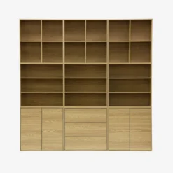 sweeek Libreria modulare in legno a 2 ripiani, 4 vani