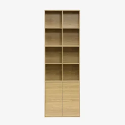 sweeek Libreria modulare in legno a 2 ripiani, 4 vani
