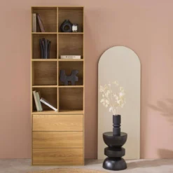 sweeek Libreria modulare in legno, 3 cassetti 8 vani