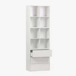 Libreria modulare in legno, 3 cassetti 8 vani
