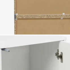 sweeek Libreria modulare in legno 3 elementi, 2 ante 8 vani