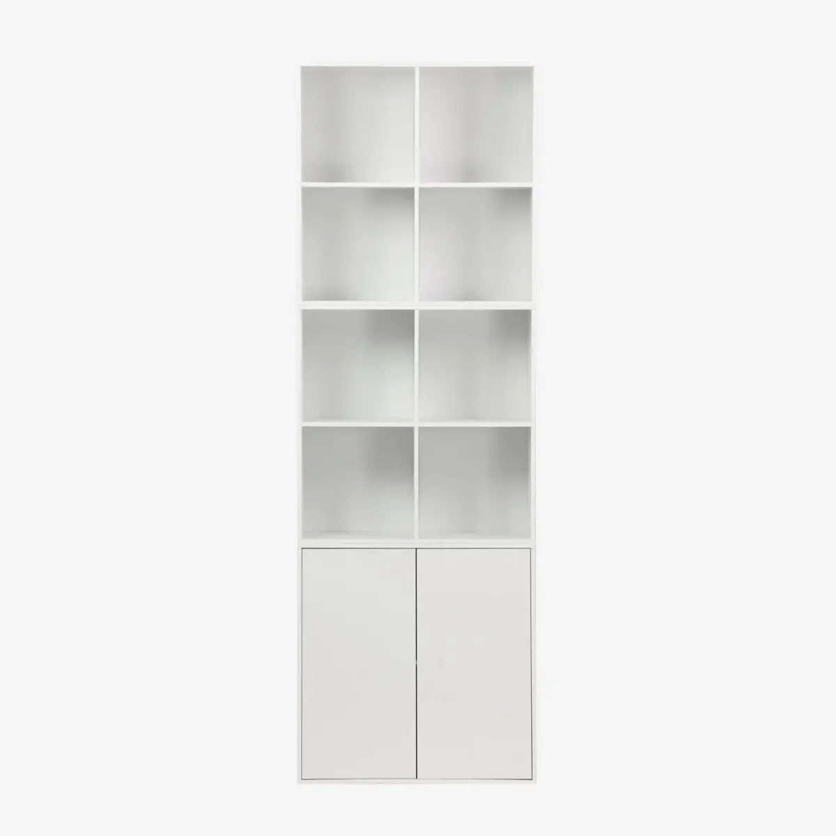 sweeek Libreria modulare in legno 3 elementi, 2 ante 8 vani